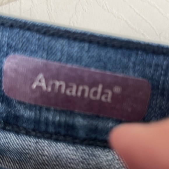 22w Gloria Vanderbilt Amanda blue jeans - Picture 4 of 7